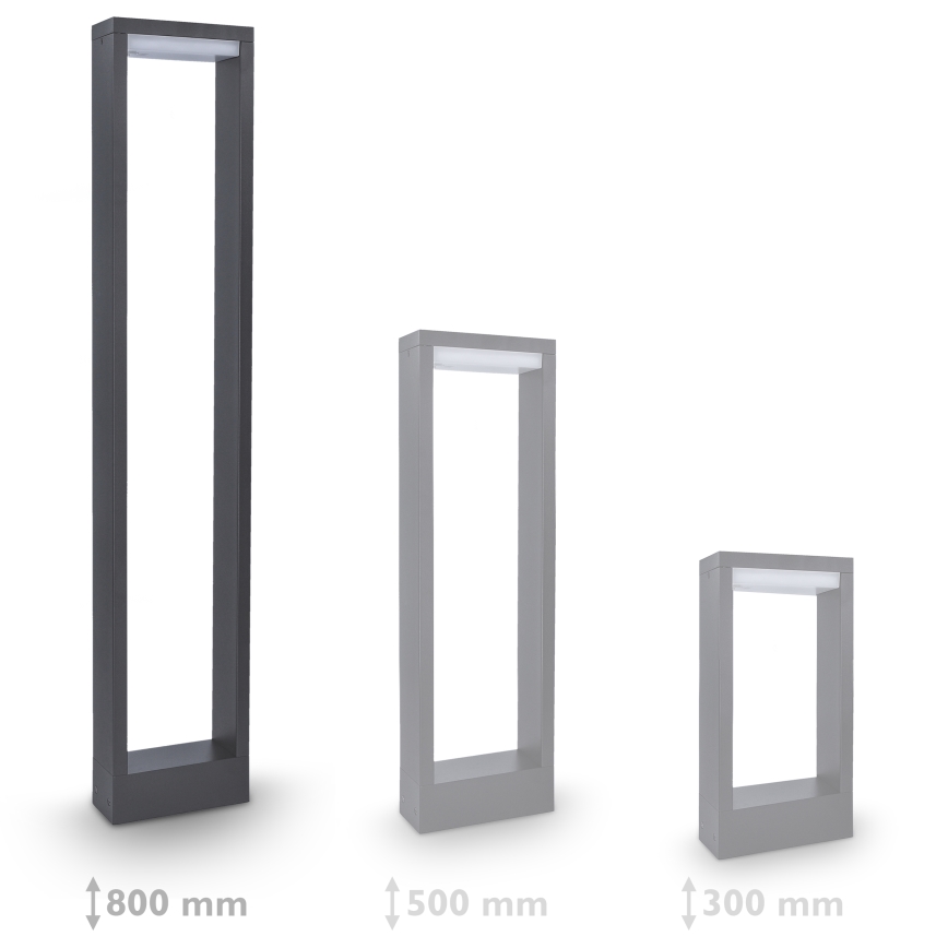Brilagi - LED Outdoor lamp RAGUSA LED/7W/230V 3000/4000/6000K anthracite IP54 80 cm