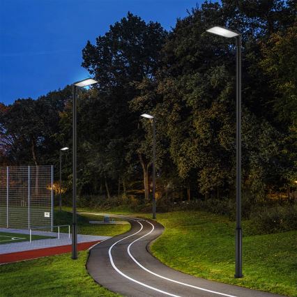 Brilagi - LED Outdoor Street Lamp with 5 m Pole and Swivel Joint URBANLIGHT LED/200W/230V Black IP65