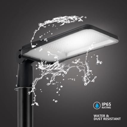 Brilagi - LED Outdoor Street Lamp with 5 m Pole and Swivel Joint URBANLIGHT LED/200W/230V Black IP65