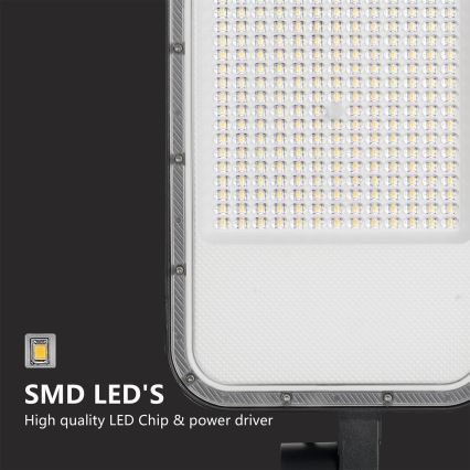 Brilagi - LED Outdoor Street Lamp with 5 m Pole and Swivel Joint URBANLIGHT LED/200W/230V Black IP65