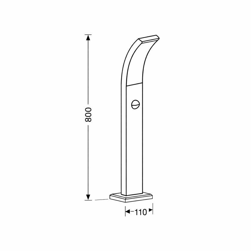 Brilagi - LED Outdoor lamp with a sensor ARCELO LED/9W/230V 50 cm IP44