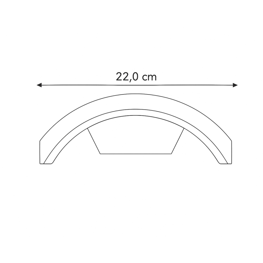 Brilagi - LED Outdoor lamp with a sensor ARCELO LED/9W/230V 50 cm IP54