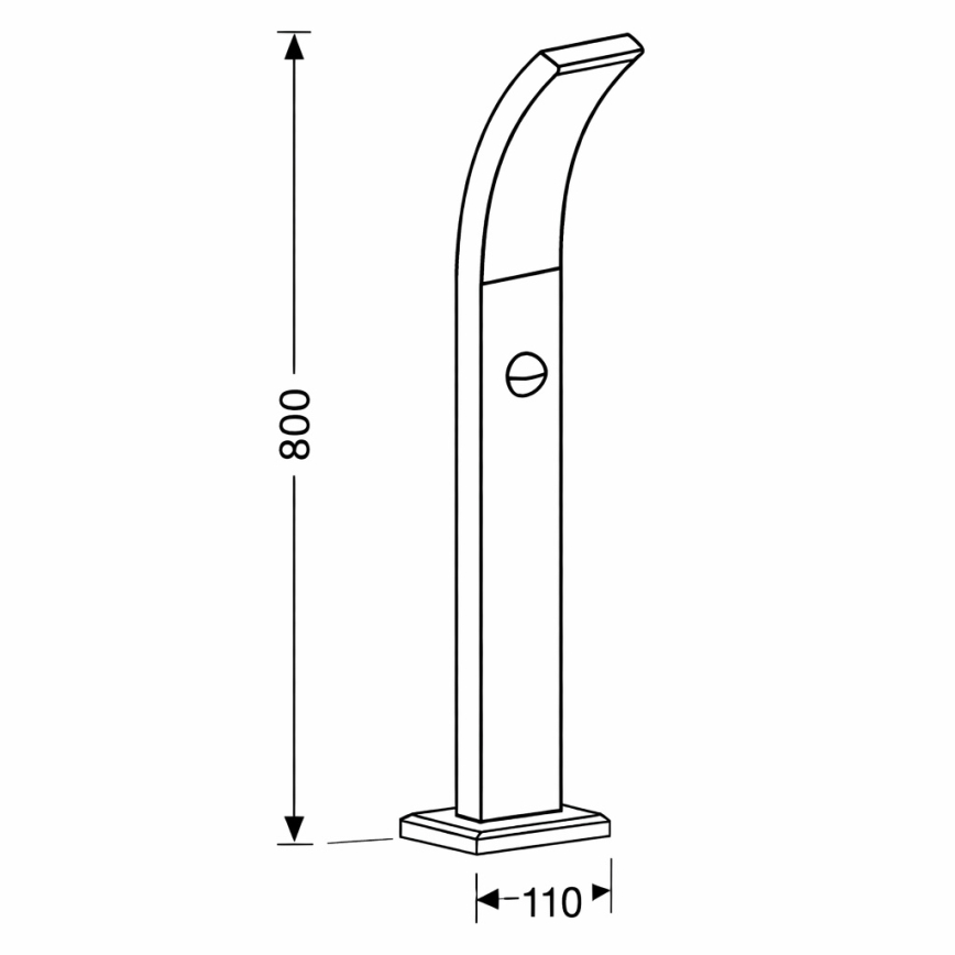 Brilagi - LED Outdoor lamp with a sensor ARCELO LED/9W/230V 80 cm IP44