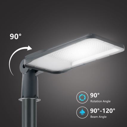Brilagi - LED outdoor street lamp with 3 m pole and swivel joint URBANLIGHT LED/200W/230V anthracite IP65