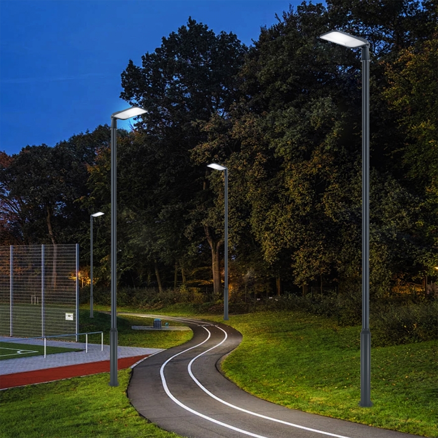 Brilagi - URBANLIGHT LED Outdoor Street Light with 5 m Pole and Swivel Joint, 200W/230V, Anthracite, IP65