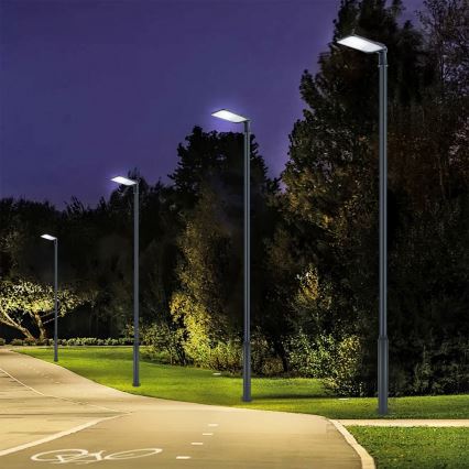 Brilagi - URBANLIGHT LED Outdoor Street Light with 5 m Pole and Swivel Joint, 200W/230V, Anthracite, IP65
