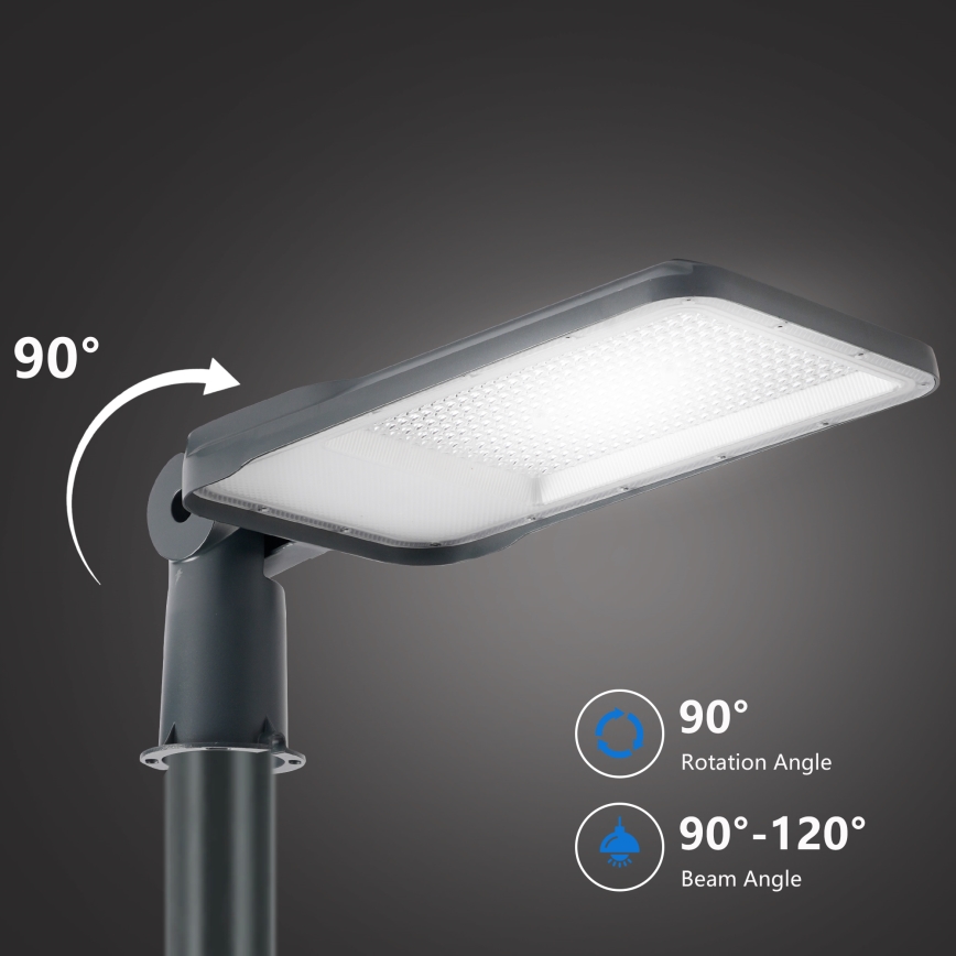 Brilagi - URBANLIGHT LED Outdoor Street Light with 5 m Pole and Swivel Joint, 200W/230V, Anthracite, IP65