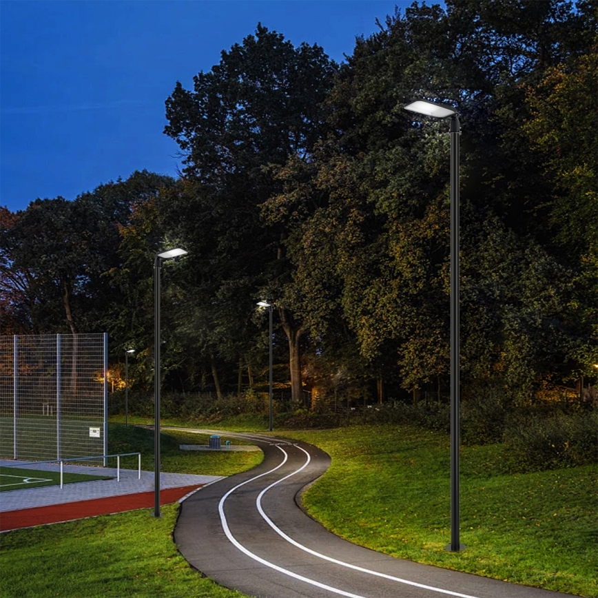 Brilagi - LED outdoor street lamp with 4 m pole and adjustable joint URBANLIGHT LED/100W/230V black IP65