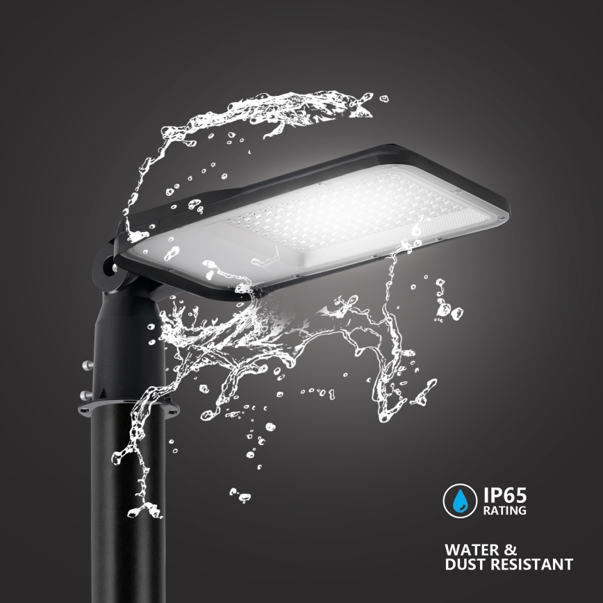 Brilagi - LED outdoor street lamp with 4 m pole and adjustable joint URBANLIGHT LED/100W/230V black IP65