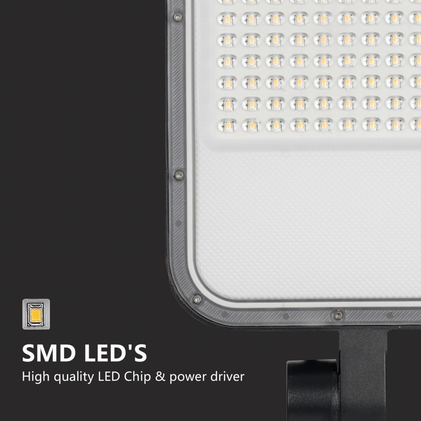 Brilagi - LED Outdoor Streetlight with 3 m Pole and Adjustable Joint URBANLIGHT LED/100W/230V Black IP65
