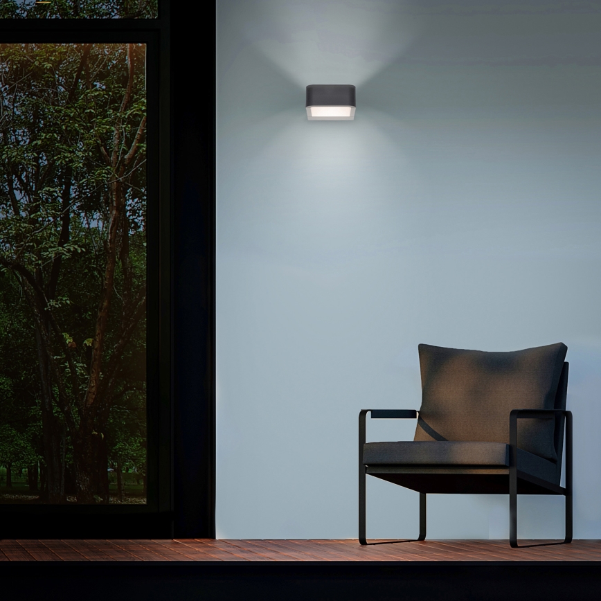 Brilagi - LED Outdoor wall light BARI LED/7W/230V 3000/4000/6000K anthracite IP54