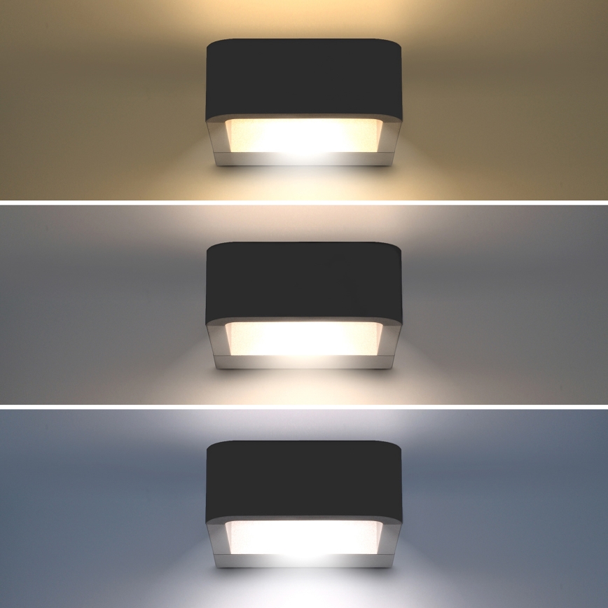 Brilagi - LED Outdoor wall light BARI LED/7W/230V 3000/4000/6000K anthracite IP54