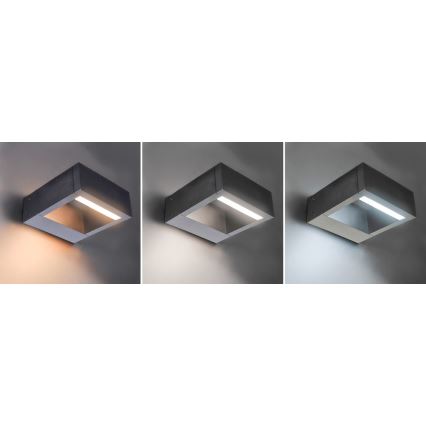 Brilagi - LED Outdoor wall light RAGUSA LED/7W/230V 3000/4000/6000K anthracite IP54