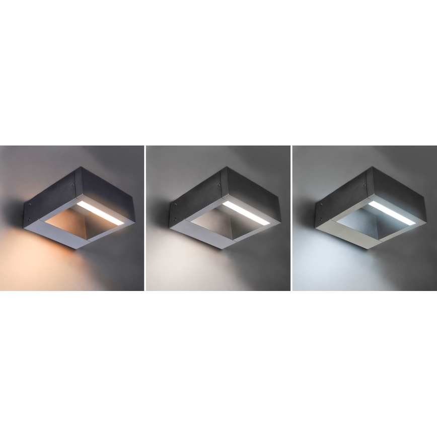 Brilagi - LED Outdoor wall light RAGUSA LED/7W/230V 3000/4000/6000K anthracite IP54