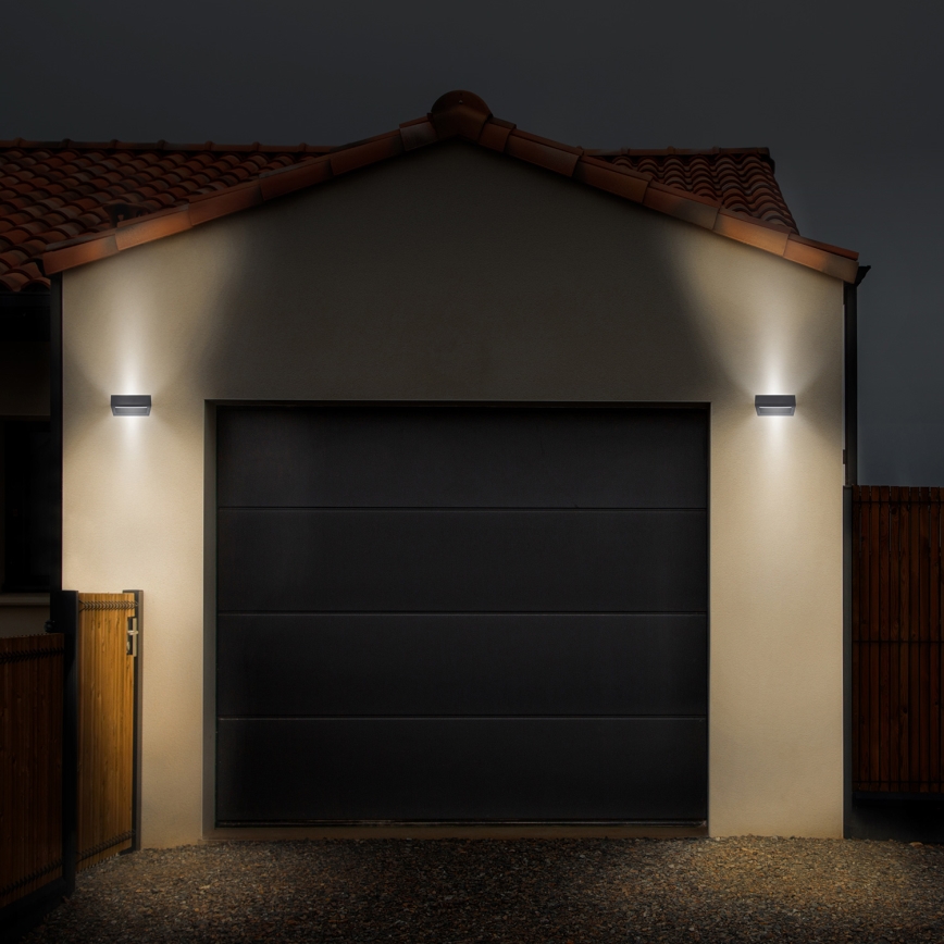 Brilagi - LED Outdoor wall light RAGUSA LED/7W/230V 3000/4000/6000K anthracite IP54