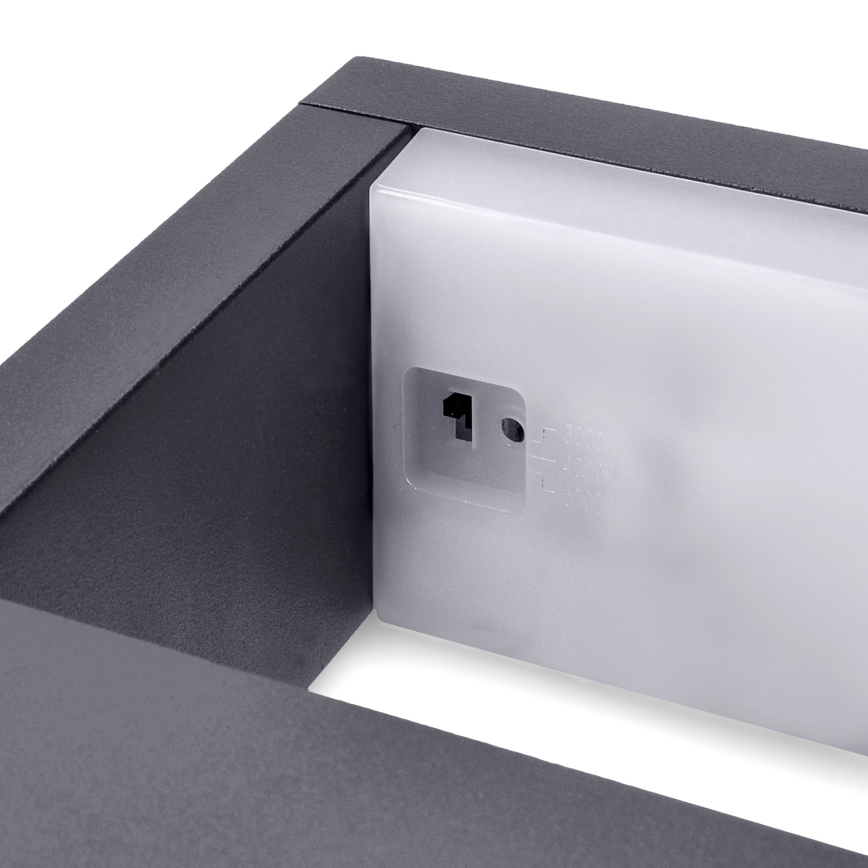 Brilagi - LED Outdoor wall light RAGUSA LED/7W/230V 3000/4000/6000K anthracite IP54
