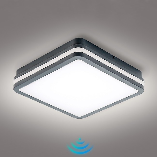 Brilagi - LED Outdoor light with a motion sensor BENE LED/24W/230V 26x26 cm anthracite IP54