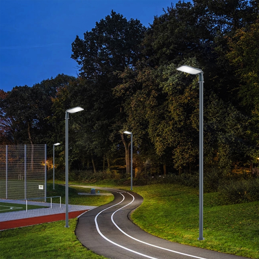 Brilagi - URBANLIGHT LED outdoor street lamp with 4 m pole and swivel joint, 100W, 230V, anthracite, IP65