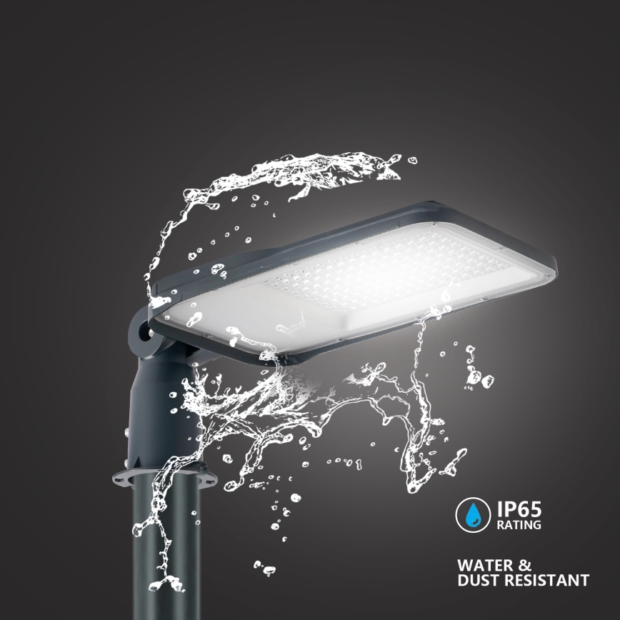 Brilagi - URBANLIGHT LED outdoor street lamp with 4 m pole and swivel joint, 100W, 230V, anthracite, IP65