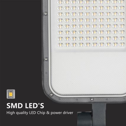 Brilagi - URBANLIGHT LED outdoor street lamp with 4 m pole and swivel joint, 100W, 230V, anthracite, IP65