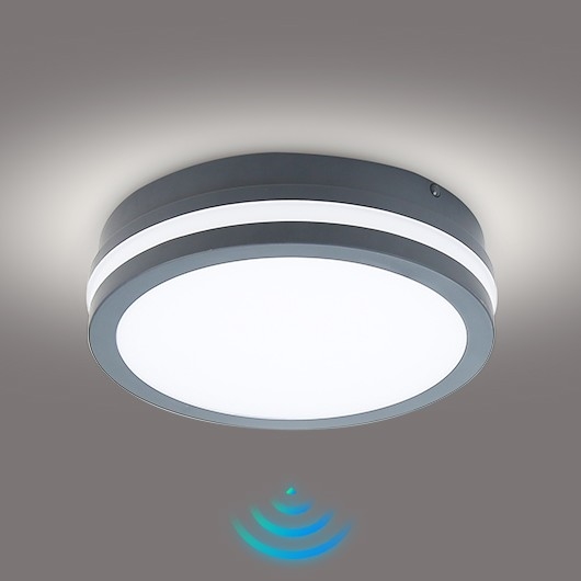 Brilagi - LED Outdoor light with sensor BENE LED/18W/230V d. 22 cm anthracite IP54