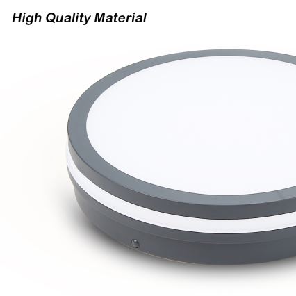 Brilagi - LED Outdoor light with sensor BENE LED/24W/230V d. 26 cm anthracite IP54