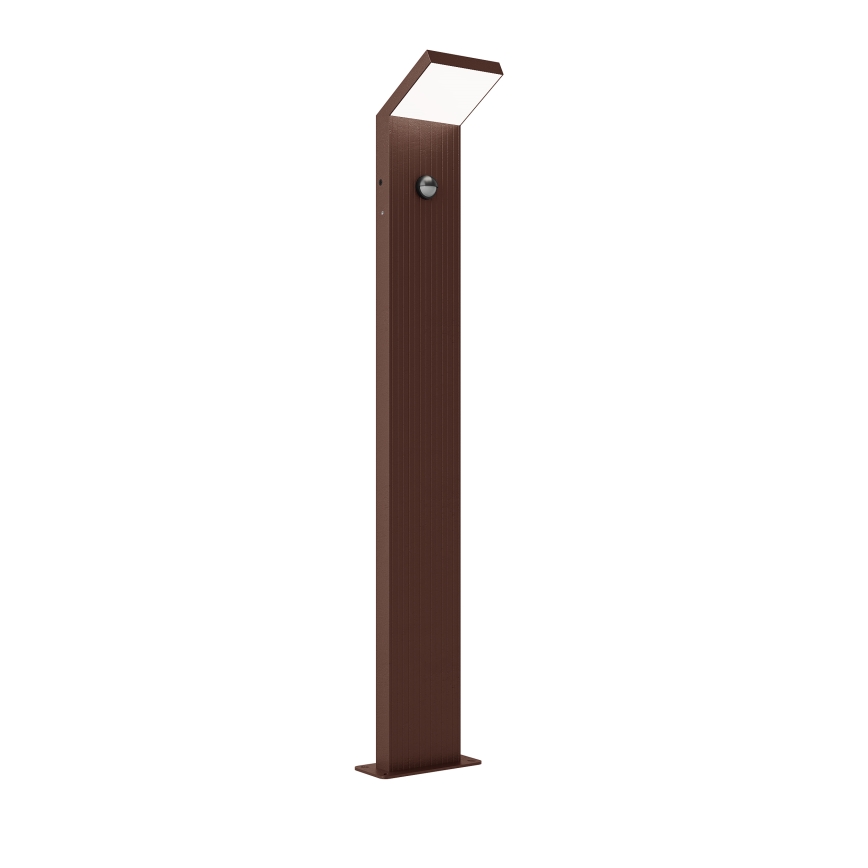 Brilagi - LED Outdoor Light with Sensor RIANO LED/8W/230V Brown IP65 80 cm