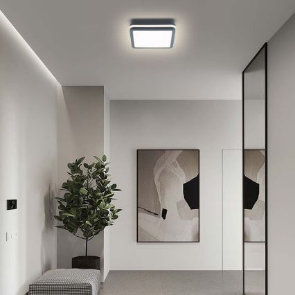 Brilagi - BENE LED Outdoor Light with Sensor LED/18W/230V 22x22 cm Anthracite IP54