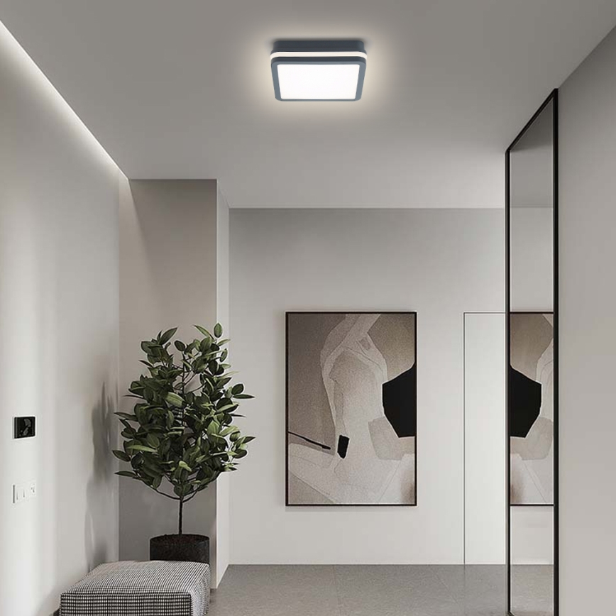 Brilagi - BENE LED Outdoor Light with Sensor LED/18W/230V 22x22 cm Anthracite IP54
