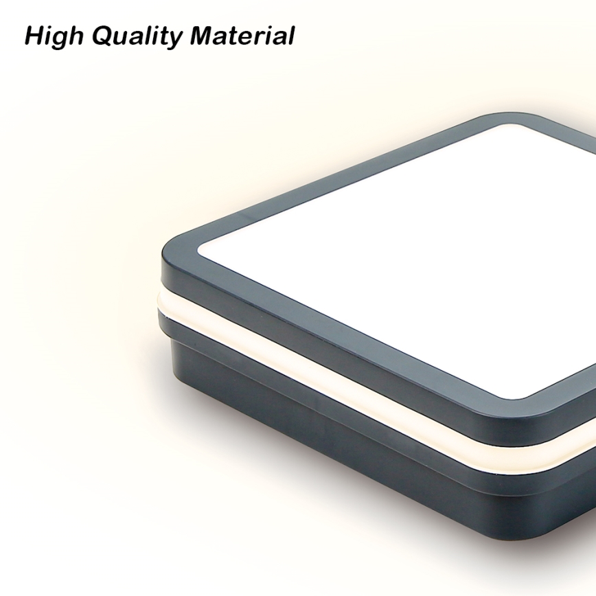 Brilagi - BENE LED Outdoor Light with Sensor LED/18W/230V 22x22 cm Anthracite IP54