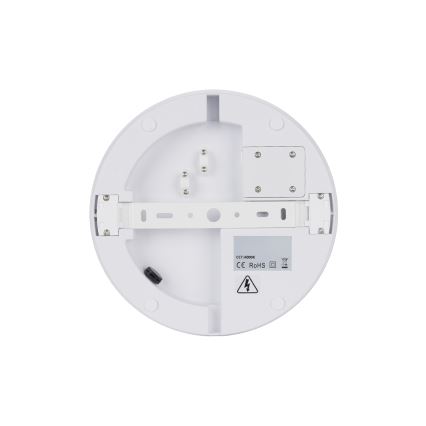 Brilagi - LED outdoor ceiling light with sensor BENE LED/18W/230V, Ø 21.5 cm, white, IP54