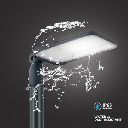 Brilagi - LED outdoor street lamp with 3 m pole and swivel joint URBANLIGHT LED/100W/230V anthracite IP65