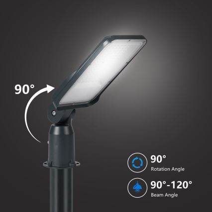 Brilagi - URBANLIGHT LED Outdoor Street Lamp with 3 m Post and Swivel Joint, LED/50W/230V, Anthracite, IP65
