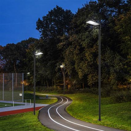 Brilagi - LED Outdoor Street Lamp with 4 m Pole and Articulated Joint URBANLIGHT LED/200W/230V Black IP65