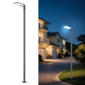 Brilagi - LED outdoor street lamp with 3 m pole and swivel joint URBANLIGHT LED/200W/230V anthracite IP65