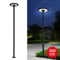 Brilagi - LED Outdoor Street Lamp with 3 m Pole URBANSPARK LED/120W/230V Black IP65