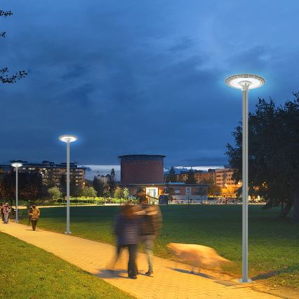 BRILAGI - LED Outdoor street light with 3 m pole URBANSPARK LED/120W/230V grey IP65