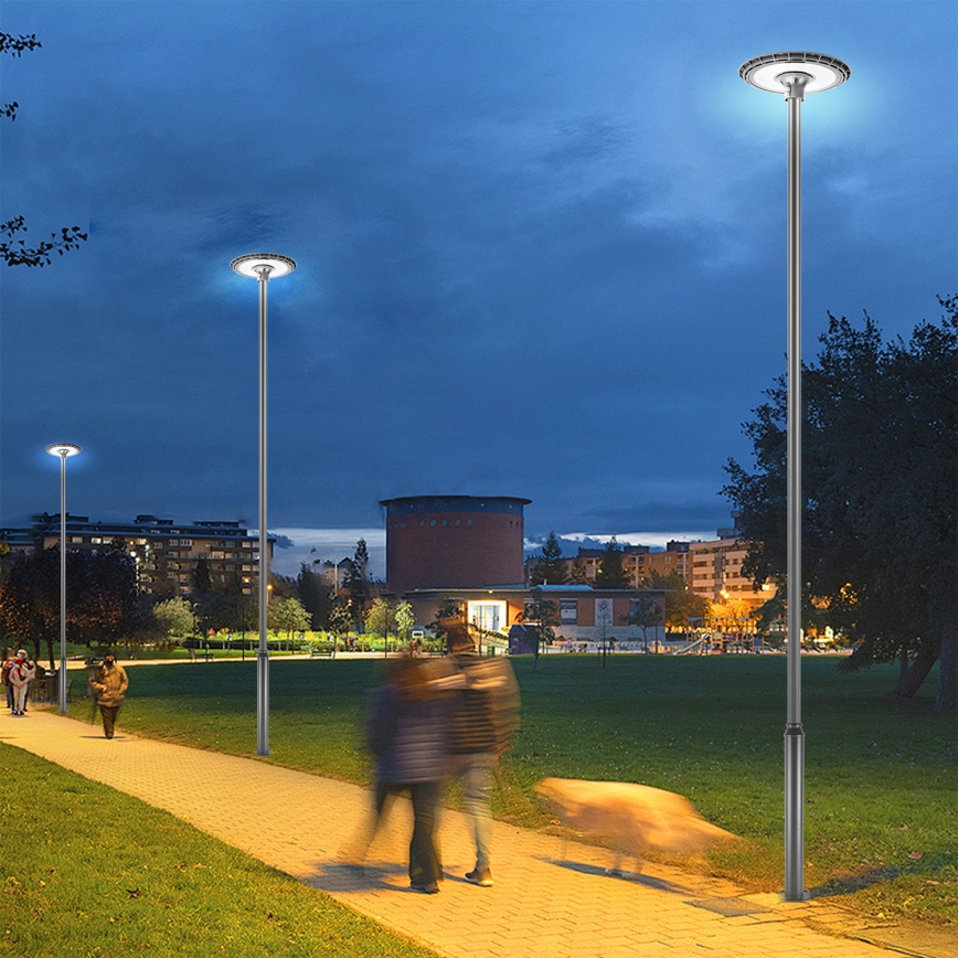 Brilagi - URBANSPARK 120W LED Outdoor Street Light with 5 m Post, 230V, Anthracite, IP65