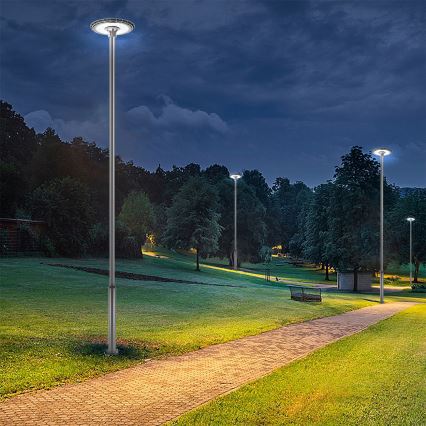 Brilagi - URBANSPARK 120W LED Outdoor Street Light with 5 m Post, 230V, Anthracite, IP65