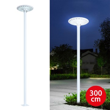 Brilagi - LED outdoor street light with 3 m pole URBANSPARK LED/120W/230V white IP65