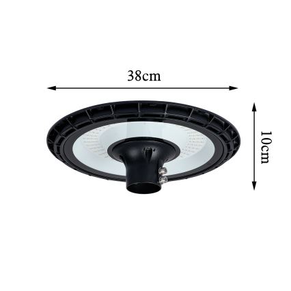 Brilagi - LED Outdoor street lamp with 4 m pole, URBANSPARK LED/120W/230V, black, IP65