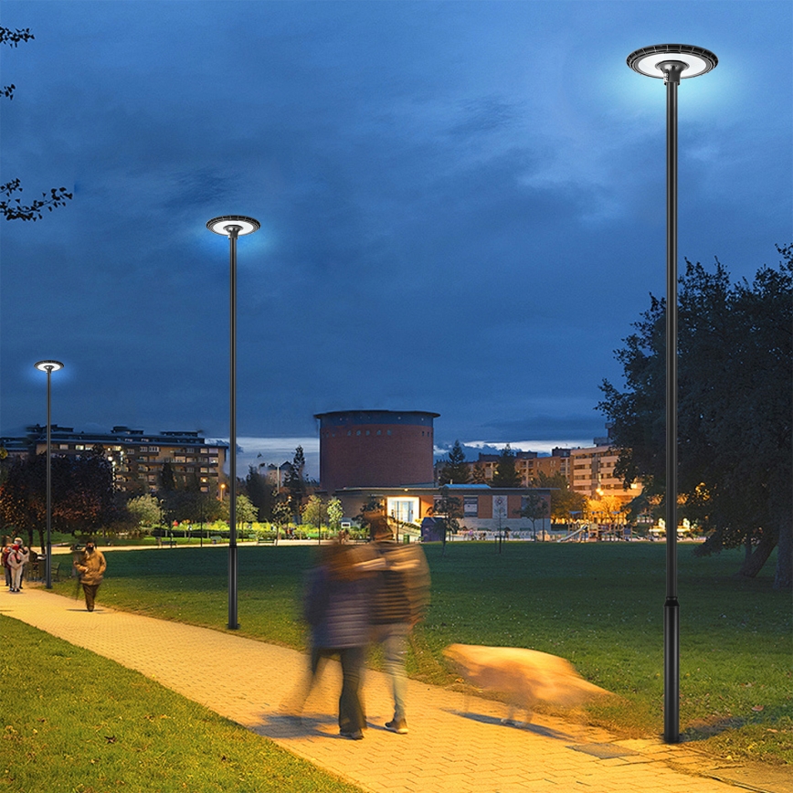 Brilagi - LED Outdoor Street Lamp with 5 m Pole URBANSPARK LED/120W/230V Black IP65
