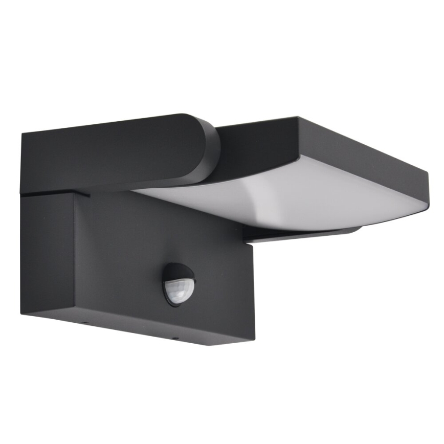 BRILAGI - LED outdoor wall light with motion and dusk sensor ANKLE LED/12W/230V IP65 black