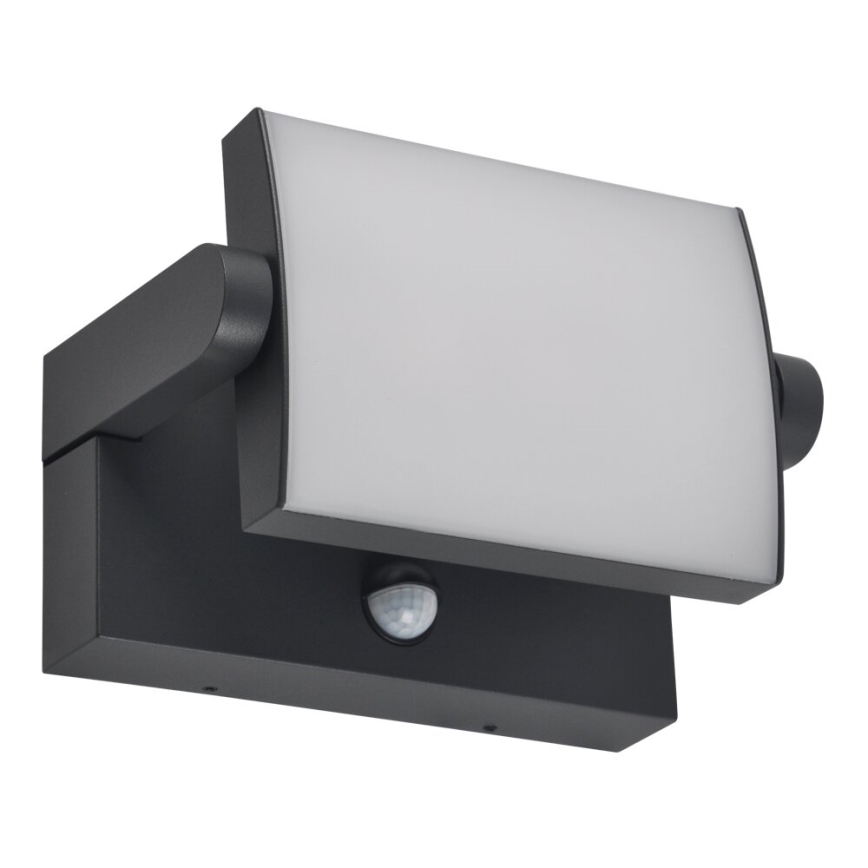 BRILAGI - LED outdoor wall light with motion and dusk sensor ANKLE LED/12W/230V IP65 black
