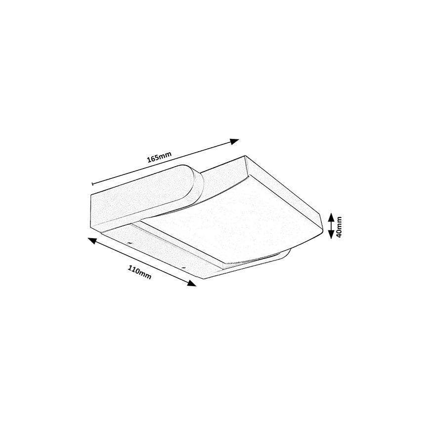 Brilagi - LED Outdoor wall light ANKLE LED/18W/230V 3000K IP65 anthracite