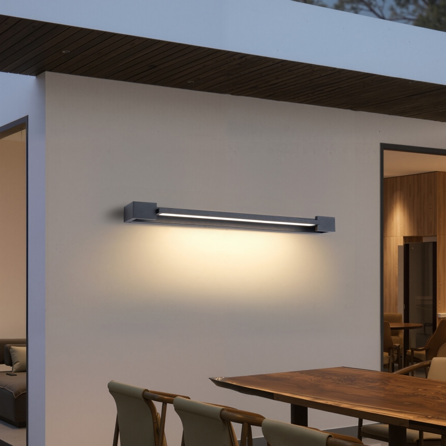 Brilagi - LED Outdoor Wall Light AQUA LINE LED/24W/230V 90 cm IP44 Anthracite CRI 90