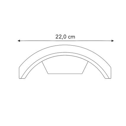 Brilagi - LED Outdoor wall light ARCELO LED/8W/230V IP54