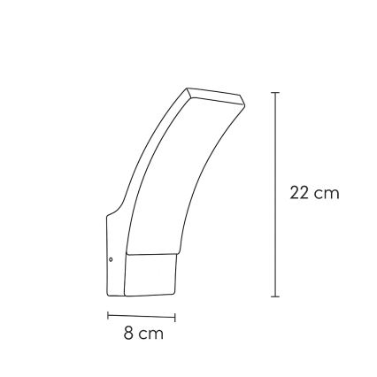 Brilagi - LED Outdoor wall light ARCELO LED/9W/230V IP44