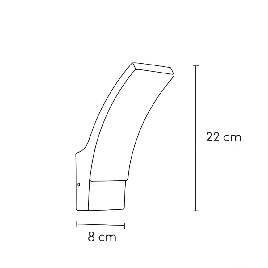 Brilagi - LED Outdoor wall light ARCELO LED/9W/230V IP44
