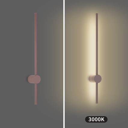 Brilagi - LED Outdoor Wall Light AURA LED/12W/230V 3000K IP54 65 cm brown CRI 90